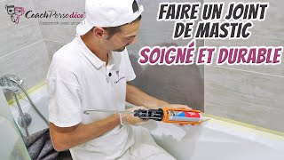 Faire Un Joint De Mastic Soigné Autour Dune Baignoire [upl. by Sturges]