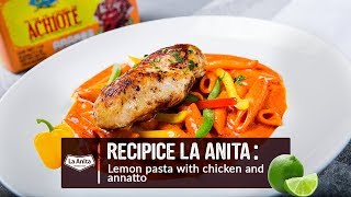 Easy recipes Lemon pasta with chicken and annatto [upl. by Amles]