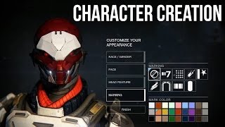 Destiny Character Creation Exclusive Gameplay Hunter amp Titan [upl. by Niatsirk]