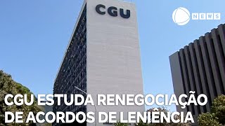 CGU vai chamar empresas e estudar parâmetros para renegociar acordos de leniência da Lavo Jato [upl. by Lyon]