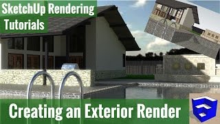 Creating an Exterior Rendering in Sketchup and Twilight Render [upl. by Komsa500]