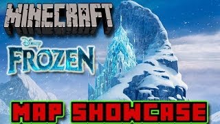 Minecraft Map Showcase  Disneys Frozen Map Elsas Ice Castle and Arendelle CastleDownload [upl. by Gersham970]