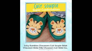 Chaussons Cuir Souple Bébé [upl. by Ailsun]