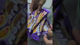 Crunch wafer sticks cocoa shortvideo sweet [upl. by Col81]