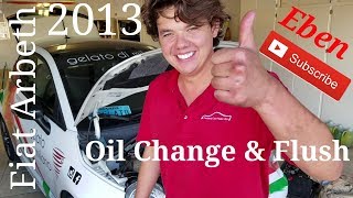 2013 Fiat Abarth AMSOIL Engine Flush Oil Change [upl. by Eelinnej]