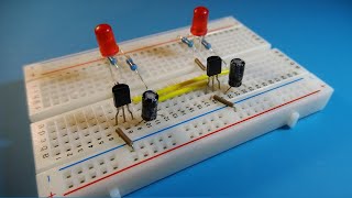 LED Blinking Circuit  Breadboard projects [upl. by Nollaf578]