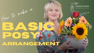 How to make a Basic Posy Arrangement  Step by Step Guide for Beginners [upl. by Yanehs]