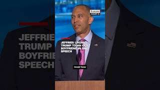 Jeffries likens Trump to an old boyfriend in DNC speech [upl. by Laughlin859]