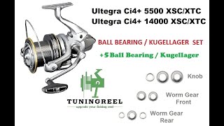 Full Upgrade Shimano 18 Ultegra 5500 CI4 XTC XSC Tuning Reel 5 Ball Bearings Big Pit Weitwurfrolle [upl. by Simonne]