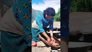 walnut oil production in the rural area of karnali Humla walnut travel karnali culture eastern [upl. by Enyad382]