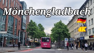 Mönchengladbach cityGermanyWalking Tour in Mönchengladbach StadtDeutschland 4k [upl. by Einnalem628]