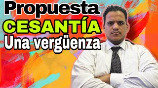 Limitar a 6 años la cesantía es una propuesta vergonzosa del sector empresarial [upl. by Eisdnil295]