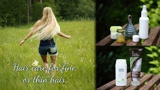 Hair care for fine and thin hair  long hair naturally  english video [upl. by Okiram176]