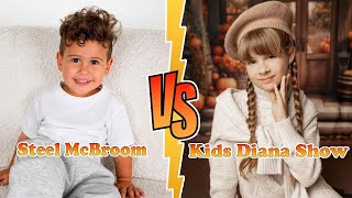 Kids Diana Show VS Steel McBroom Transformation 👑 New Stars From Baby To 2024 [upl. by Sterner]