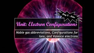 U4Day3NobleGasAbbrIonsAndValenceElectrons [upl. by Deva]