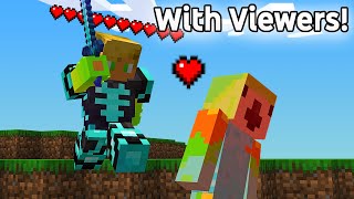 Playing lifesteal SMP with viewers LIVE 1  1 Curl [upl. by Honey983]