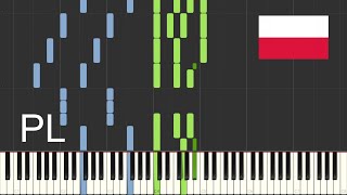 National anthem of Poland🇵🇱  Mazurek Dąbrowskiego Dąbrowskis Mazurka Piano [upl. by Hsinam]