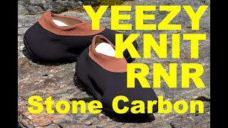 Yeezy Knit RNR STONE CARBON  Unboxing amp First Impressions [upl. by Hathaway774]