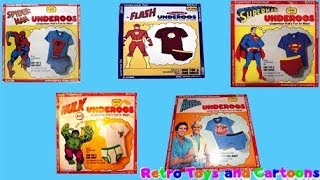 Underoos Spiderman Flash Superman Hulk Dukes of Hazzard Commercial Retro Toys and Cartoons [upl. by Auguste834]