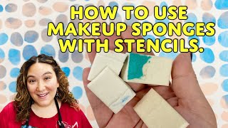 Stencil 101 How to Use Makeup Sponges with Stencils [upl. by Mozes]