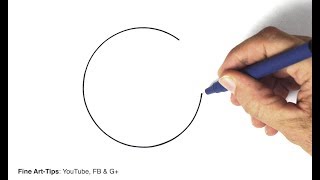 How to Draw a Perfect Circle Freehand  3 hacks and techniques [upl. by Adall526]