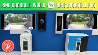 Ring Doorbell vs Ring Video Doorbell Pro Wired COMPARISON [upl. by Jerri]