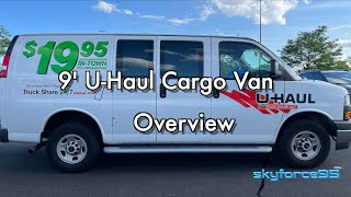 9 UHaul Cargo Van Overview  Exterior Interior Driving [upl. by Otecina]