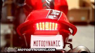 9408 Ducati Monster Sequential LED Tail Lights with Clear Lens [upl. by Anaitit]