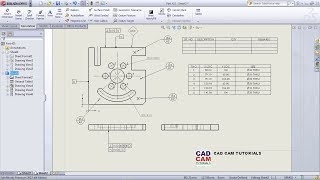 SolidWorks Drawing  Drafting Tutorial for Beginners  2  Drawing Sheet Format Annotations Table [upl. by Annaer737]