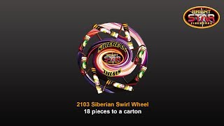 Bright Star Fireworks  2103 Siberian Swirl Wheel [upl. by Loris]