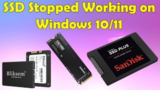 SSD Stopped Working on Windows 1011 Heres How to Fix It [upl. by Nairadal708]