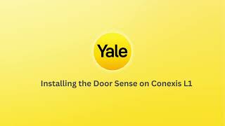 Installing the Door Sense on Yale Conexis L1 [upl. by Scevo]