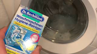 Waschmaschine reinigen mit Hygiene Reiniger von Dr Beckmann 60 Grad Waschgang Reinigung Anleitung [upl. by Tolmach207]