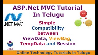 AspNet MVC Tutorial in Telugu  Compatibility between ViewBag ViewData TempData and Session ottit [upl. by Airdnaxila93]