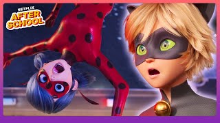 Ladybug amp Cat Noirs FIRST Battle 🐞🐱 Miraculous Ladybug amp Cat Noir The Movie  Netflix [upl. by Amabel]