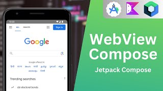 WebView in Android using Jetpack Compose  Jetpack Compose Series  Android Studio Iguana webview [upl. by Burl]