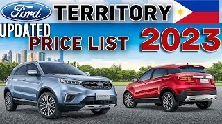 FORD TERRITORY 2023 UPDATED PRICE LIST amp SPECS PHILIPPINES [upl. by Haduhey]