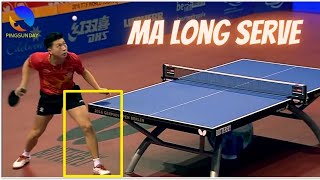 Ma Longs serve secret  How to weight transfer in table tennis [upl. by Serg]