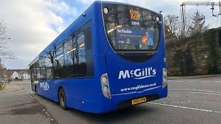 SN65 OFM McGills buses ADL Enviro 200 G8049 Route X22 [upl. by Kayle244]