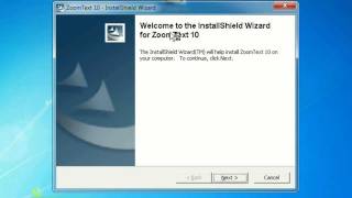 Installing ZoomText 10 [upl. by Haya]