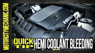 Quick Tip 57 Hemi coolant bleeder location and fill procedure [upl. by Atinek]