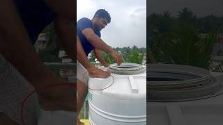 tank எப்படி கிளீன் பண்றது🤔😅🌪 rajkarthi shorts tank water home safety tips funny [upl. by Janel]