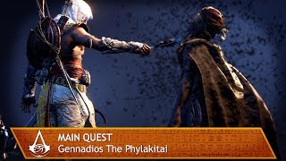 Assassins Creed Origins  Main Quest  Gennadios The Phylakitai [upl. by Kinnie]