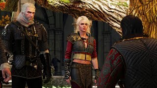 THE WITCHER 3  Ciri meets her father Emhyr take or refuse the coin  4K 60fps [upl. by Ylrebmik]