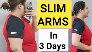 SLIM ARMS IN 3 DAYS  3 DAYS CHALLENGE TO REDUCE ARM FAT FLABBY ARMS BAT WINGS AT HOME UNDER ARM 🔥 [upl. by Yor]