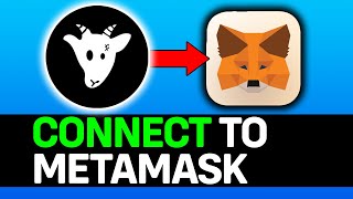 How To Connect Goat Wallet To Metamask 2024 [upl. by Giah]