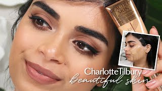 Charlotte Tilbury Beautiful Skin Foundation 8 Hour Wear Test amp Review in Shades 8 Warm  7 Warm ♥️ [upl. by Beaumont201]