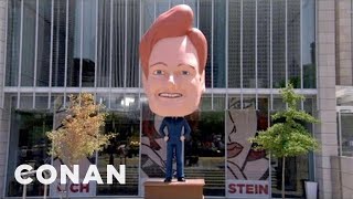 The Conan Bobblehead Finds A Permanent Home  CONAN on TBS [upl. by Xylina515]