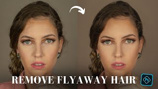 How to Remove Flyaway Hairs in Photoshop 2024 Tutorial [upl. by Livia]