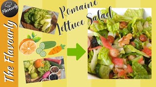 Romaine Lettuce Salad  Weight loss Salad  Healthy Salad Recipe  How to make salad dressing [upl. by Addis]